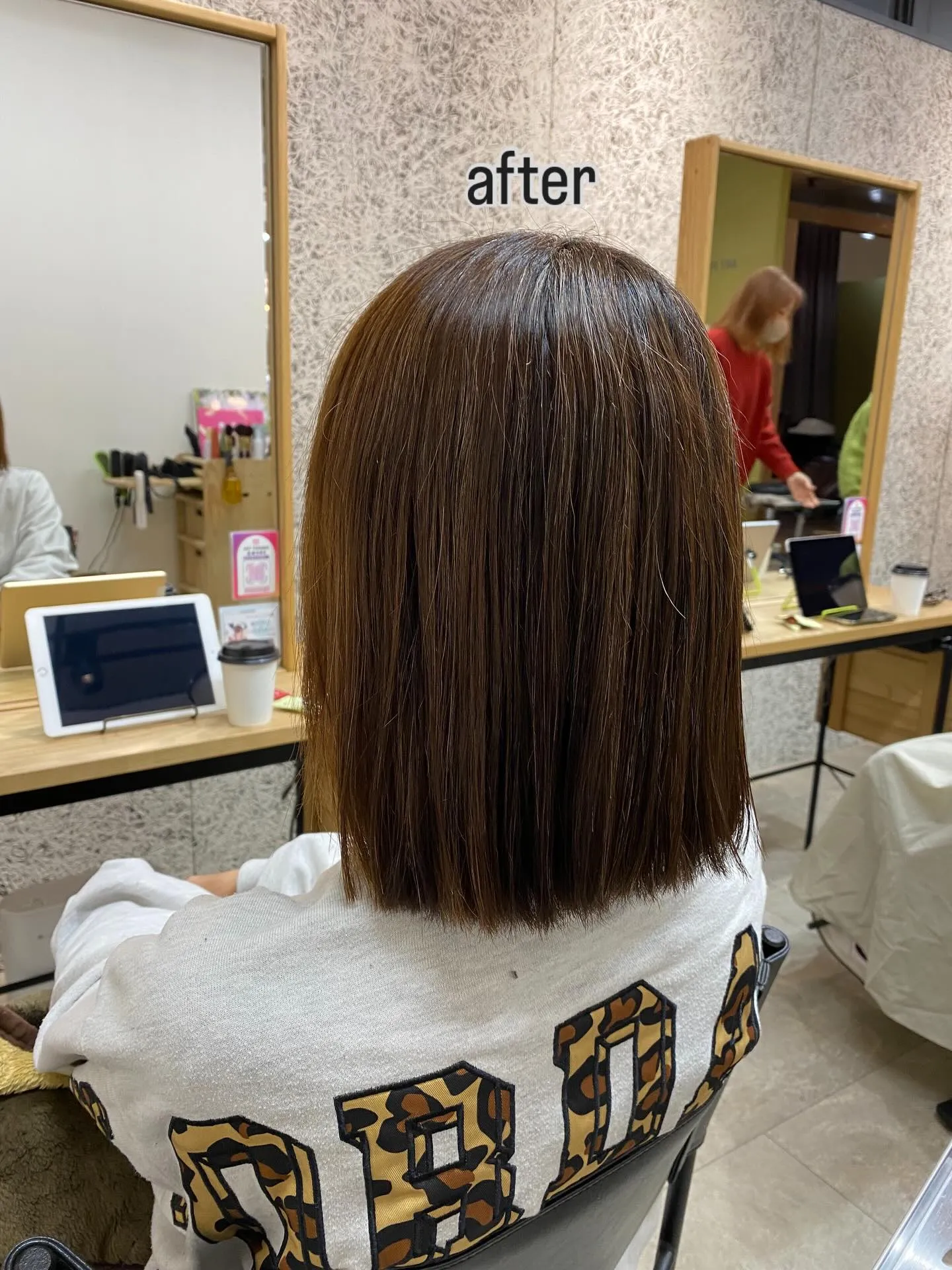 縮毛矯正モデル様