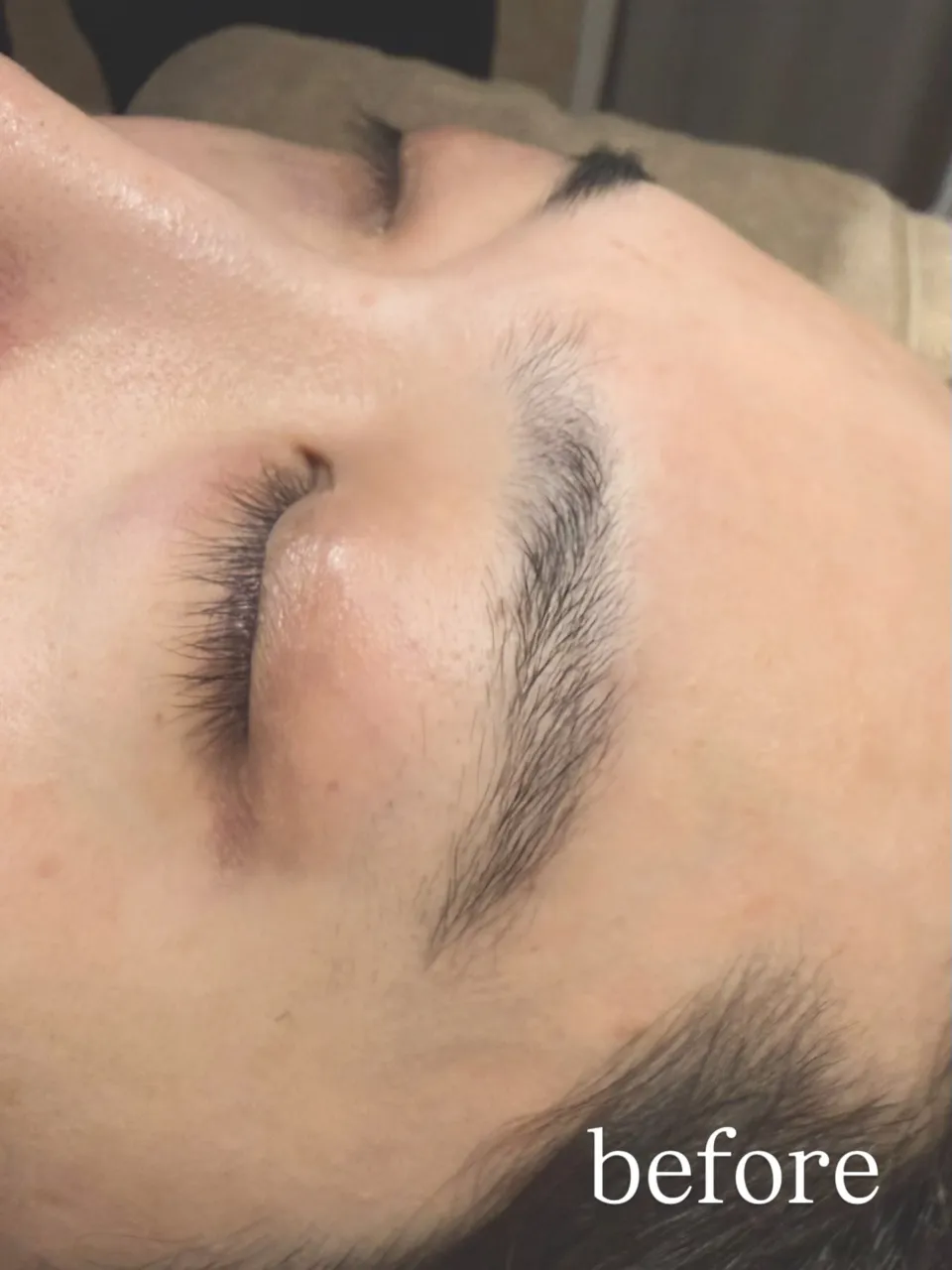 ストレートアーチ眉