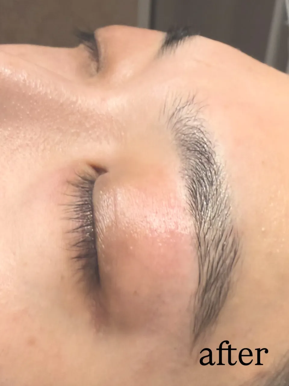 ストレートアーチ眉